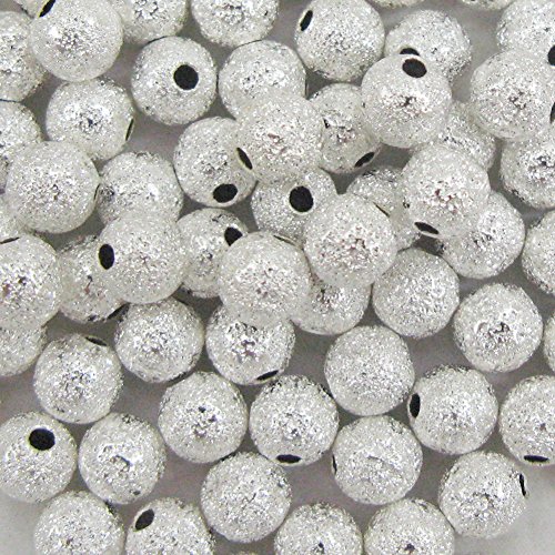 Paquet 150+ Argent Laiton Plaqué 4mm Perles Ron...