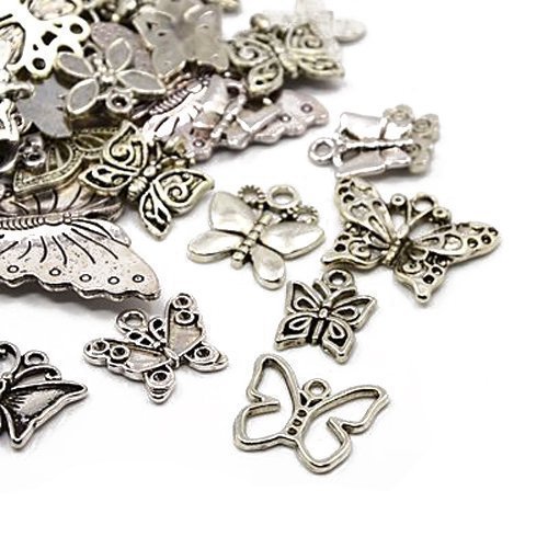 30 Grams Argent Antique Tibétain Mélange Aléato...