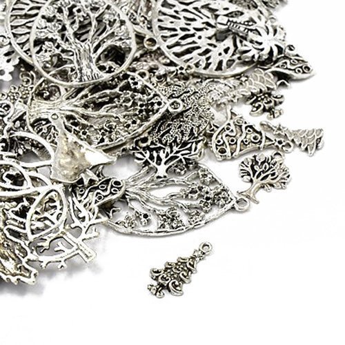 Paquet 30 Grams Argent Antique Tibétain Mélange...