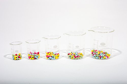 Bécher gradué en verre borosilicate Ensemble de...