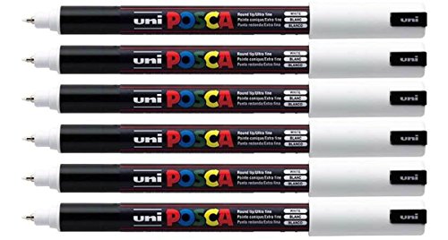 PC-1MR Blanc uni Posca Marqueur peinture Pointe...