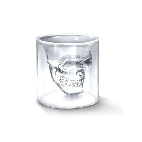 Autek AUTEK 6 pièces Doomed Skull Shot Glass Skull Shot Glass Skull Skull Head Vodka vin clair tasse en verre pour la barre HOME PARTY code EAN 5055760594868 