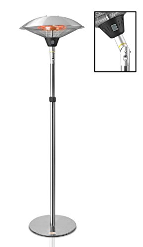 Parasol Chauffant Électrique 2.1kW Tubes Halogè...