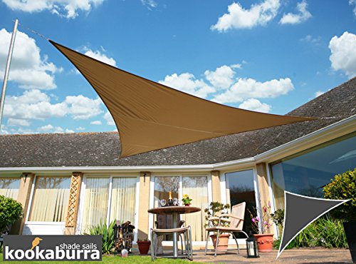 Voile d'Ombrage Mocha Triangle Rectangle 4,2m -...