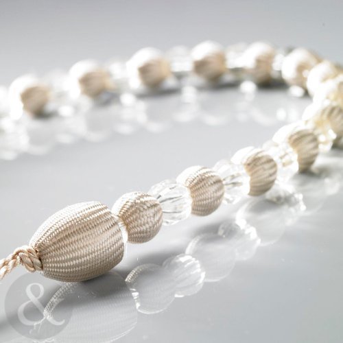 Embrasse de rideau perles cristal/perles tressé...