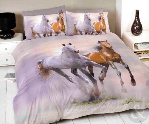 Parure de lit avec housse de couette à motif ph...