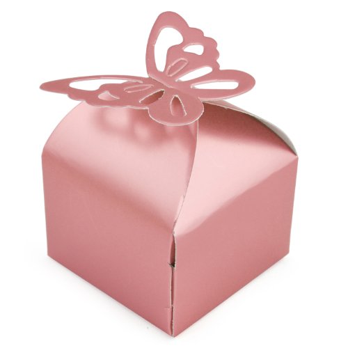 50 boîtes cadeaux papillon pour mariage, annive...