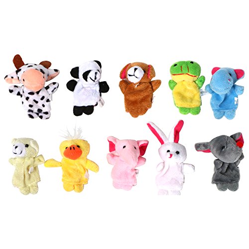 10 marionnettes d'animaux pour bébés assorties ...