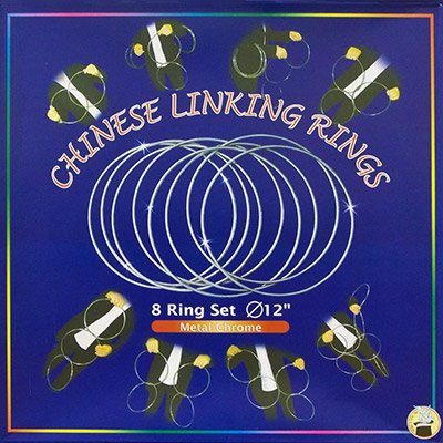Vincenzo Di Fatta (V) Chinese Linking Rings (12 inch, CHROME) by Vincenzo Difatta - Trick 5055825618768 (5055825618768)