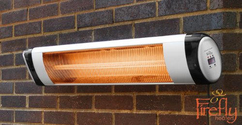 Primrose Chauffage Extérieur Électrique Mural 2kW - Thermostat Técommandé - IP34 code EAN 5055837212299 