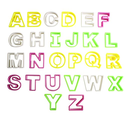 Lot de 26 découpoirs emporte-pièces alphabet mu...