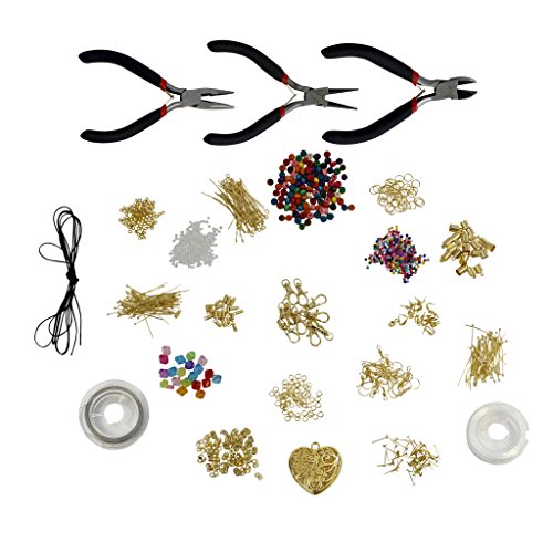 Grand kit de fabrication de bijoux de 1000 pièc...