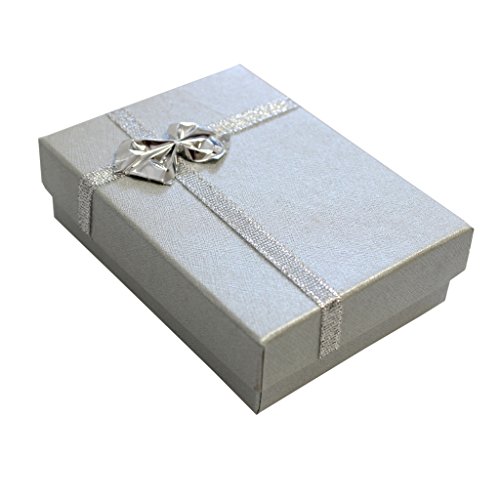 12 boites de luxe argentées pour cadeaux et bij...