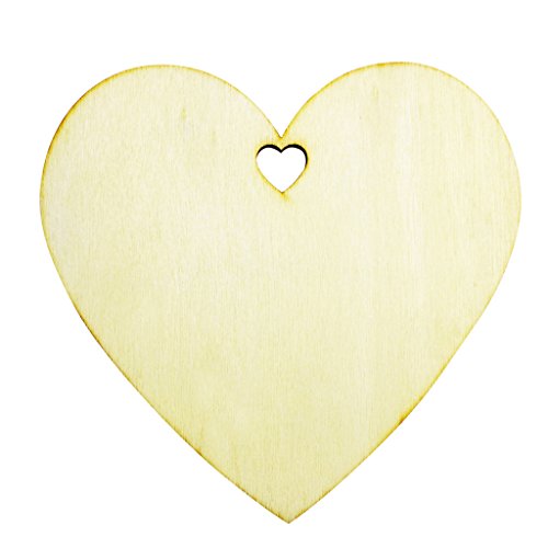 50 Plaques Etiquettes Décoration Forme Cœur En ...