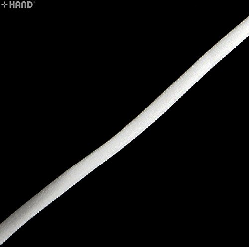 HAND Main® n2006/05 Blanc Naturel Rond Lisse Délicat en tricot élastique Sous-vêtements - 5 mm - 10 m code EAN 5055848019214 