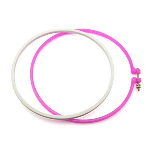 HAND Plastique rose broderie boucle Super Grip Cross Stitch Hoop 25cm code EAN 5055848027608 
