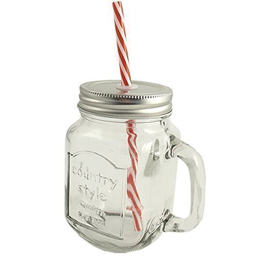 Bocal en verre de Style Vintage Mason Mug avec ...