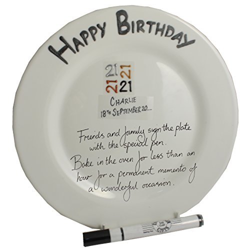 Plaque commémorative personnalisée pour 21ème a...