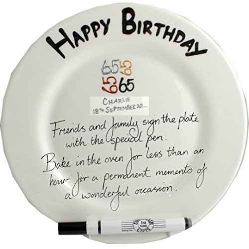 Plaque commémorative personnalisée 65e annivers...