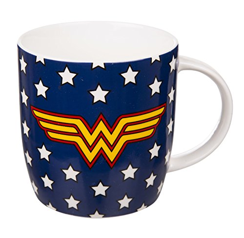 DC Comics Wonder Woman Logo And Stars Mug
