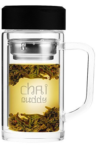 350ml (12 oz) CHAI BUDDY gourde en verre à Thé ...