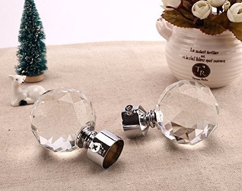 Paire de FS5 60mm Cristal Fleurons, Rideau Fin ...