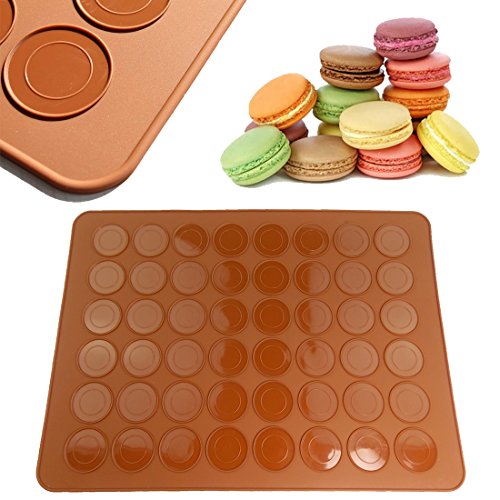 2 - Macaron Tapis de Cuisson en Silicone Anti-a...