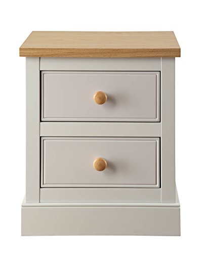 Poitrine de chevet en Placage frêne gris