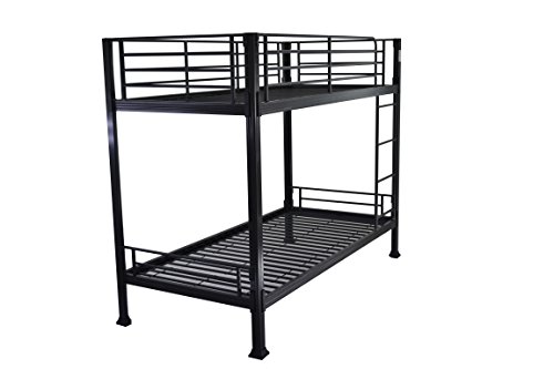 3 M Lit superposé simple en métal Noir Pas beso...