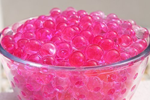 Perles Billes Gel Cristal Eau Rose Vif Pour Vas...