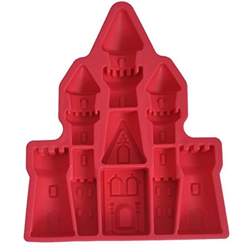 Cartoon palais château de glace en forme de cub...