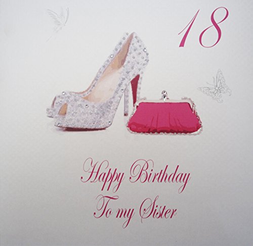 Xpds 7-18 l "rose 18-happy birthday to my sister carte d'anniversaire faite main 18 ans 5055926023751 White Cotton Cards Xpds 7-18 l "rose 18-happy birthday to my sister carte d'anniversaire faite main 18 ans 5055926023751 White Cotton Cards