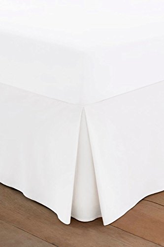 Other 100% Egyptian cotton fitted valance sheets soft bed skirt mattress cover 200 thread count (Double Fitted Valance, White) by Other code EAN 5055929307049 