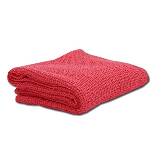 Drap de Bain Nid d'abeille Coral