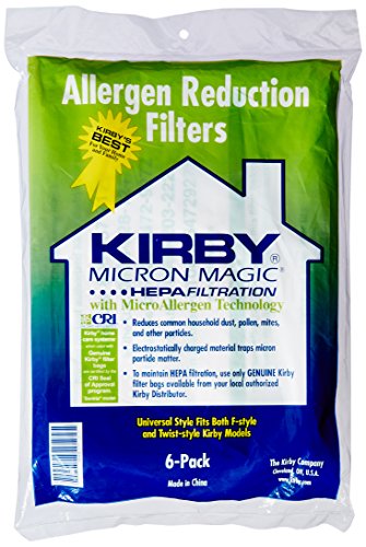 Kirby G10 g10e g10se sacs aspirateur hepa (lot de 6) code EAN 5055950536432 