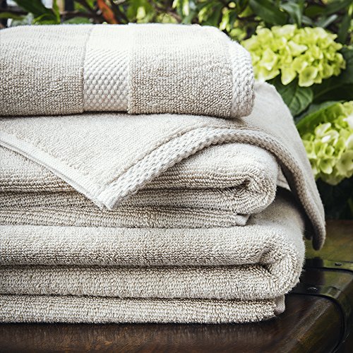 100 Bamboo Linge de Bain en Bambou - Superbes Bambou Petits Carrés de Toilette - 600g/m² - Café au Lait - 30cm x 30cm code EAN 5055958523632 