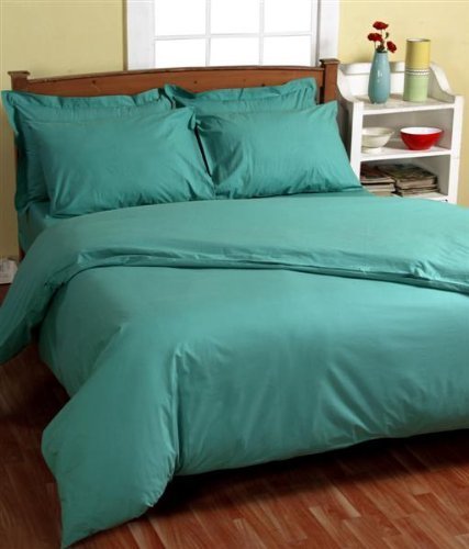Drap plat turquoise de luxe pour 1 personne de ...