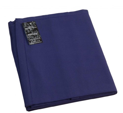 - nappe - 140 x 230 cm - marine bleu - 100% cot...