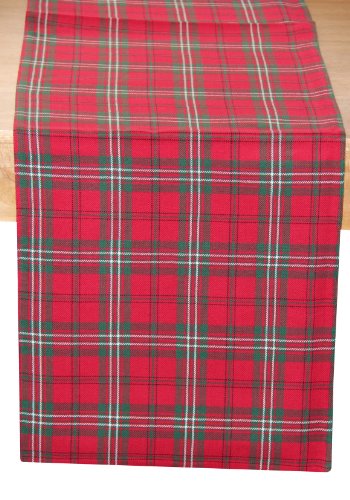 Chemin de table rouge pour noël de 45 x 180 cm ...