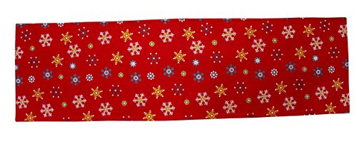 Chemin de table rouge pour noël de 45 x 180 cm ...