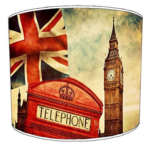 20,3 cm Vintage plafond Londres Abat-jour impri...