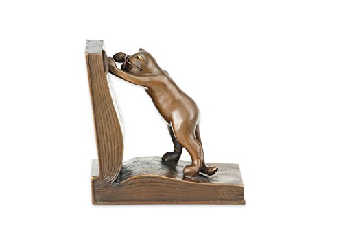 Bronze Sculpture chat bookholder (debout)
