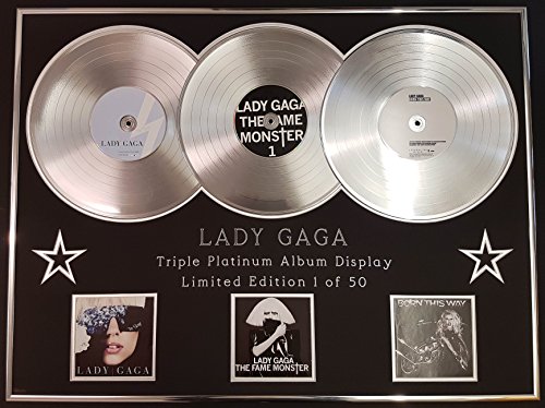 LADY GAGA/TRIPLE AFFICHAGE PLATINUM ALBUM/LTD. ...