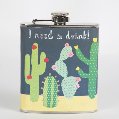 Sass & Belle Flasque Motif cactus coloré Multic...