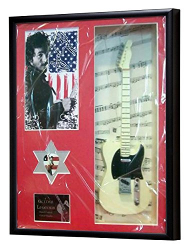 Bruce Springsteen Guitare miniature encadrée af...