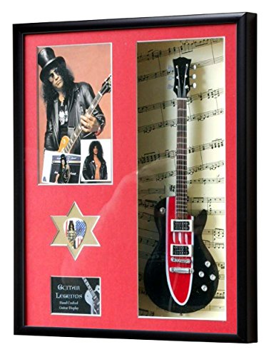 Slash Guitare miniature encadrée affichage