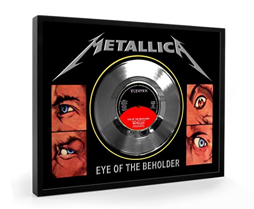 Chris Gold Discs Metallica Eye Of The Beholder Framed Disque d'argent Display Vinyl ( C1 ) code EAN 5056023444715 