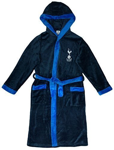 Tottenham Hotspur F.C. Garçon Officiel TOTTENHAM Hotspur FC Polaire Capuche Robe De Chambre tailles de 3 à 13 ans An - Synthétique, Bleu, 100% polyester, Pour Garçons, 12-13 Years 5056027995831 (5056027995831)