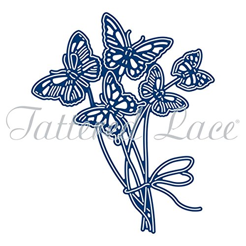 Dies découpe gaufrage papillon bouquet tattered...