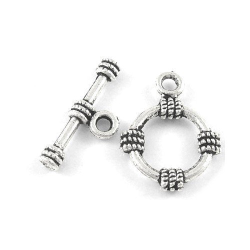 Paquet 10 x Argent Antique Tibétain 19 x 20mm F...